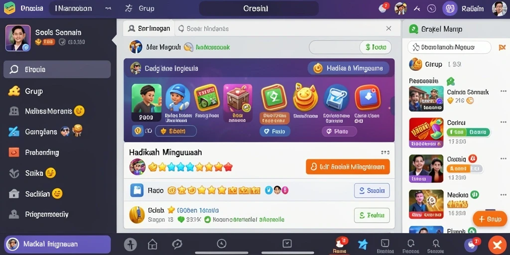 Screenshot menampilkan antarmuka pengguna yang intuitif.