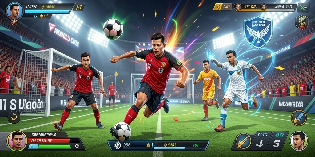 Screenshot menampilkan tampilan antarmuka utama QTGAME yang menarik.