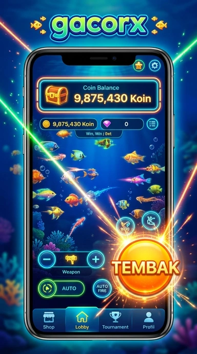Pratinjau antarmuka gacorx — aplikasi APK resmi Android v2.9.8